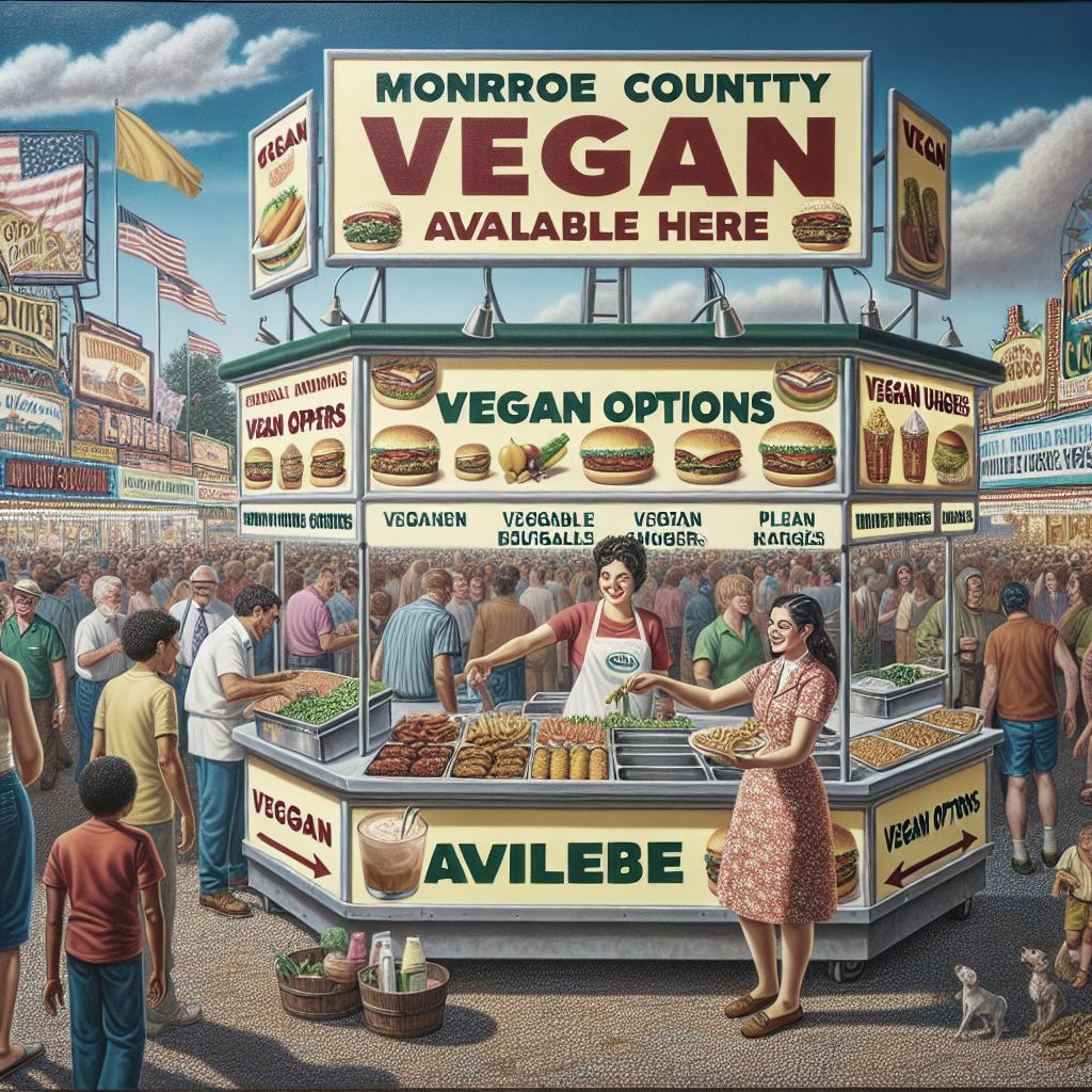 Exploring Vegan Delights at the Monroe County Fair